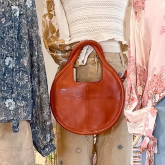 Anthropologie Julien Brown Leather Shoulder Bag - Picture 2 of 5